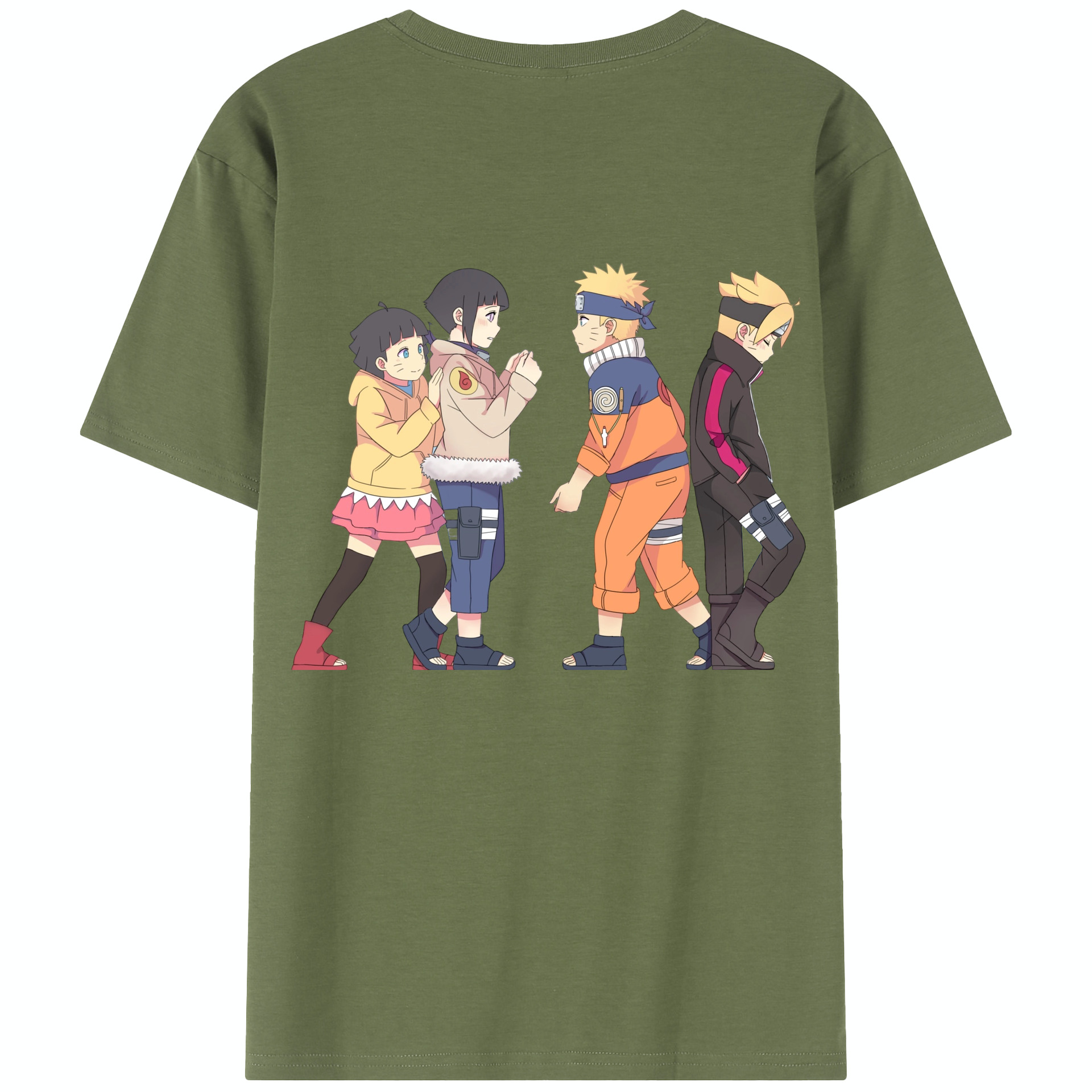 （画像用） NARUTO -ナルト- うずまき ナルト Uzumaki Naruto 綿100％半袖Tシャツ（背面プリント）